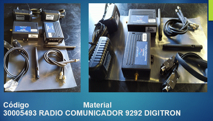 RADIO COMUNICADOR - PART NUMBER 9292 DIGITRON