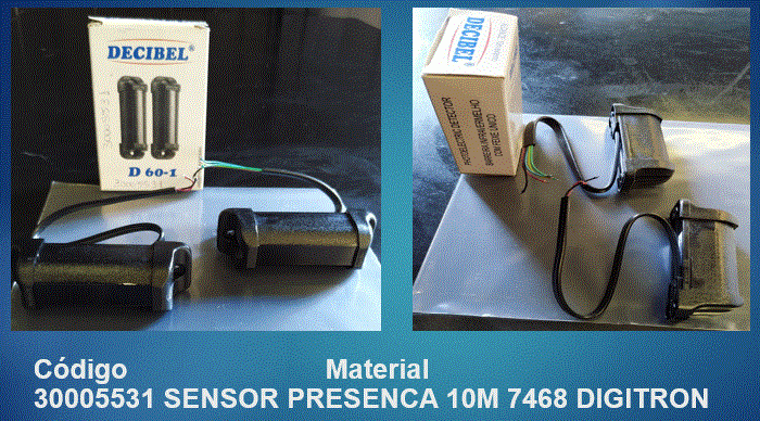 SENSOR PRESENCA 10M - PART NUMBER 7468 DIGITRON