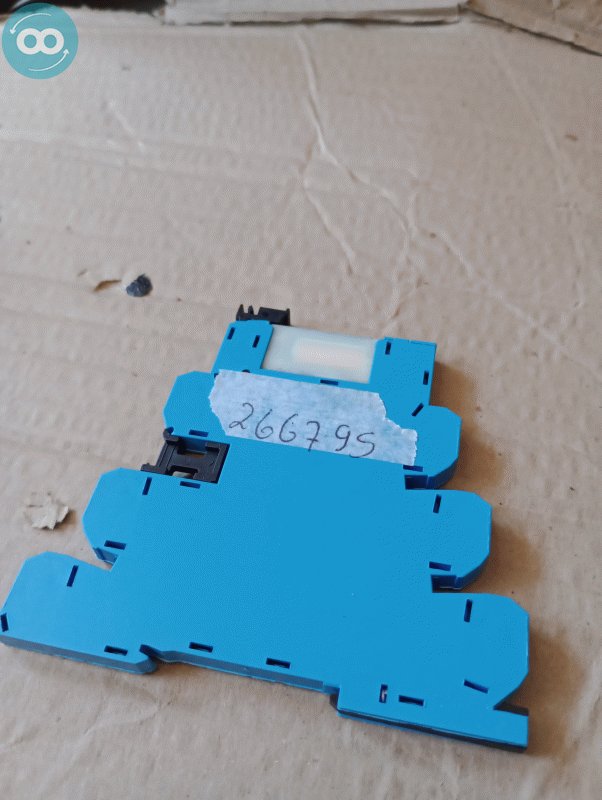 Relé Módulo Interface  azul Com Mini Relé Finder 93013125 6A 250v