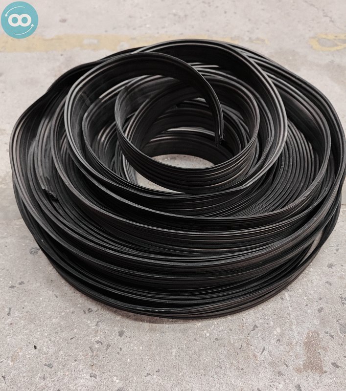 Guarnição Maflex de Borracha sintética 3mm Preto