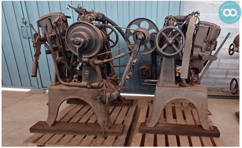 Máquina semiautomática de costurar vassoura caipira palha