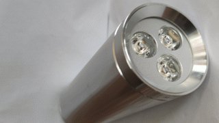 Luminária Led Aluminio - Branco Quente 3x1W