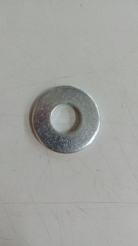 Arruela Lisa M16 17 mm Zincado Branco