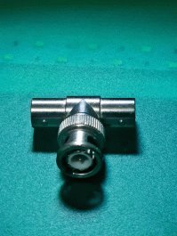 Adaptador bnc em T para bnc fêmea
