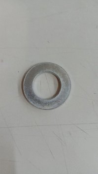 Arruela Lisa 16,84 mm Zincado Branco