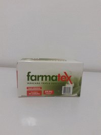 Máscara Tripla FARMATEX Caixa com 50 unidades